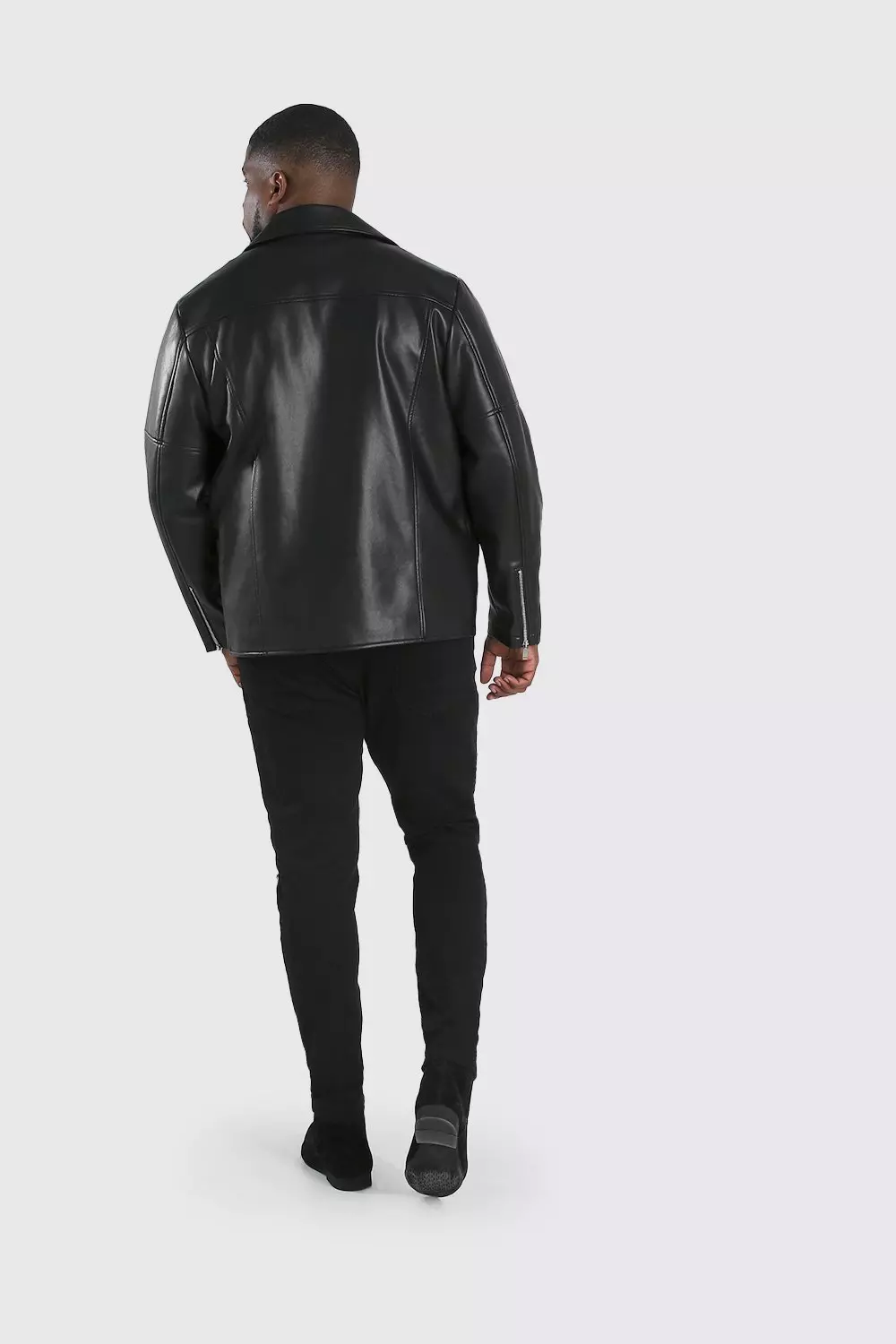 Big and tall faux leather clearance jacket