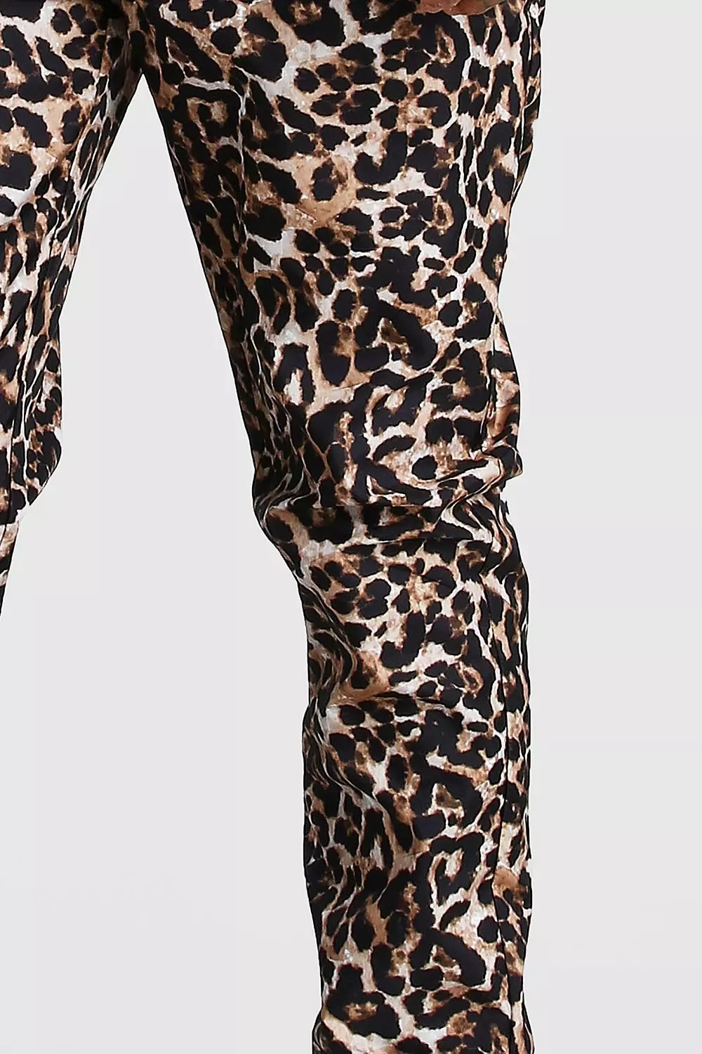 Mens leopard 2024 print jeans