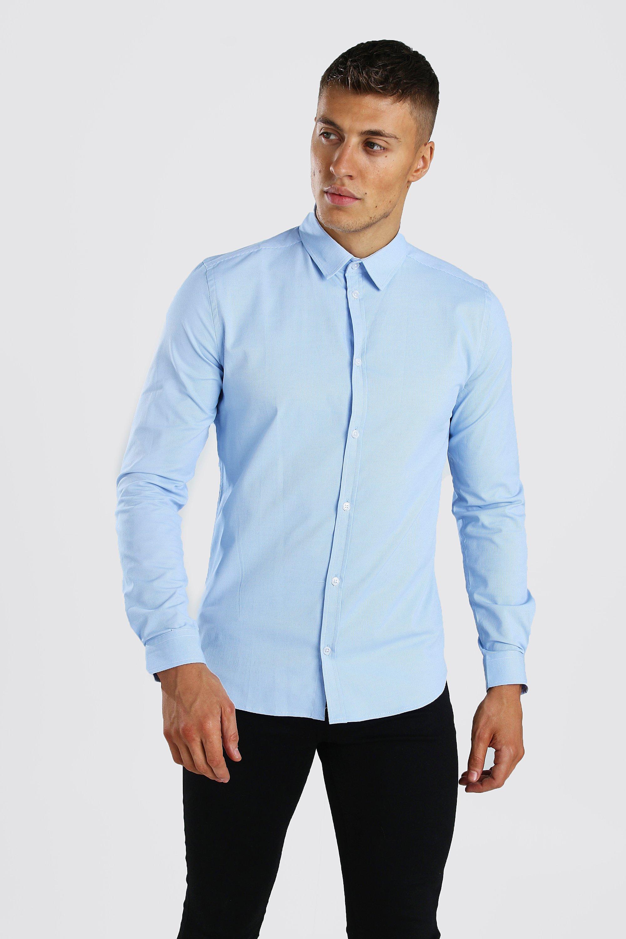 muscle fit formal shirts