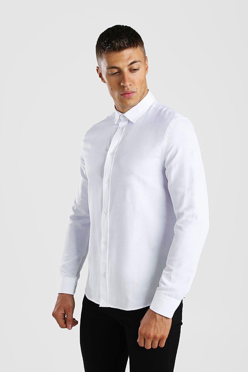 

Рубашка оксфорд с длинными рукавами, White