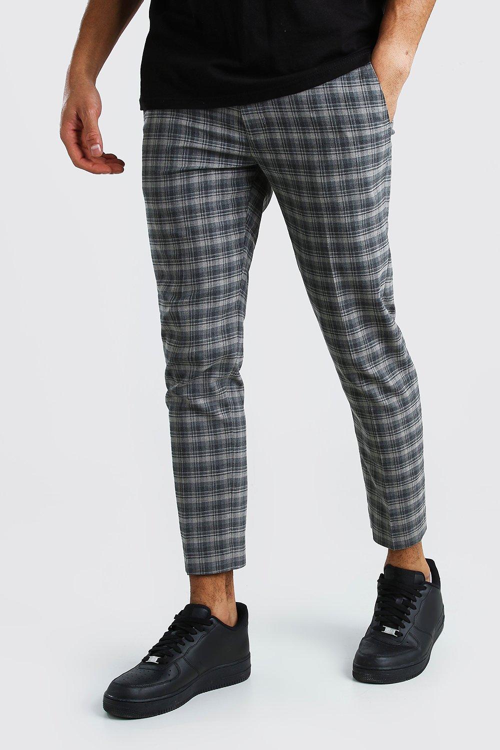 Mens Trousers | Mens Smart & Checked Trousers | boohoo UK