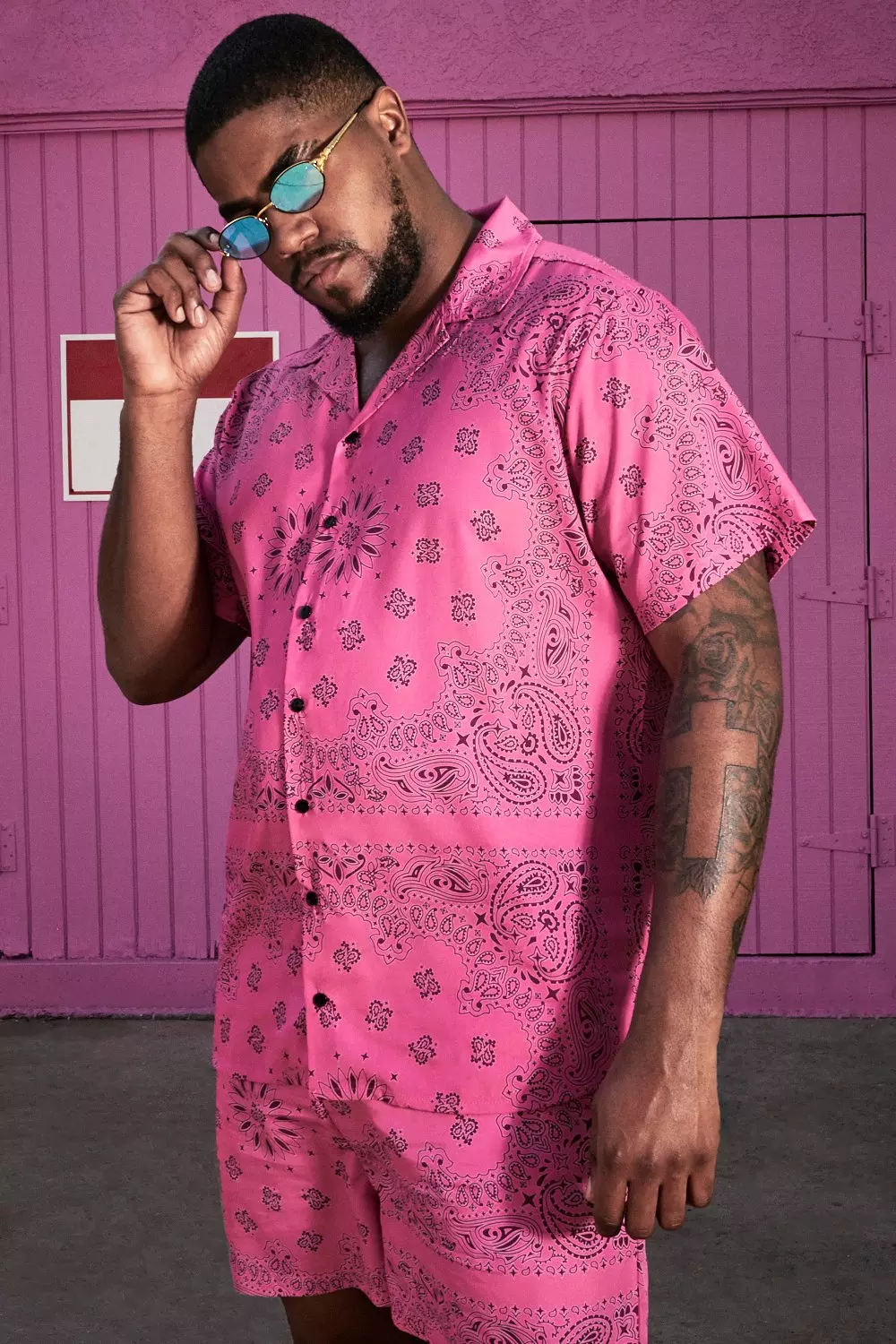 Purple store bandana shirt