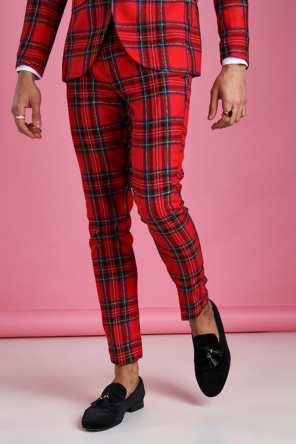 skinny tartan pants