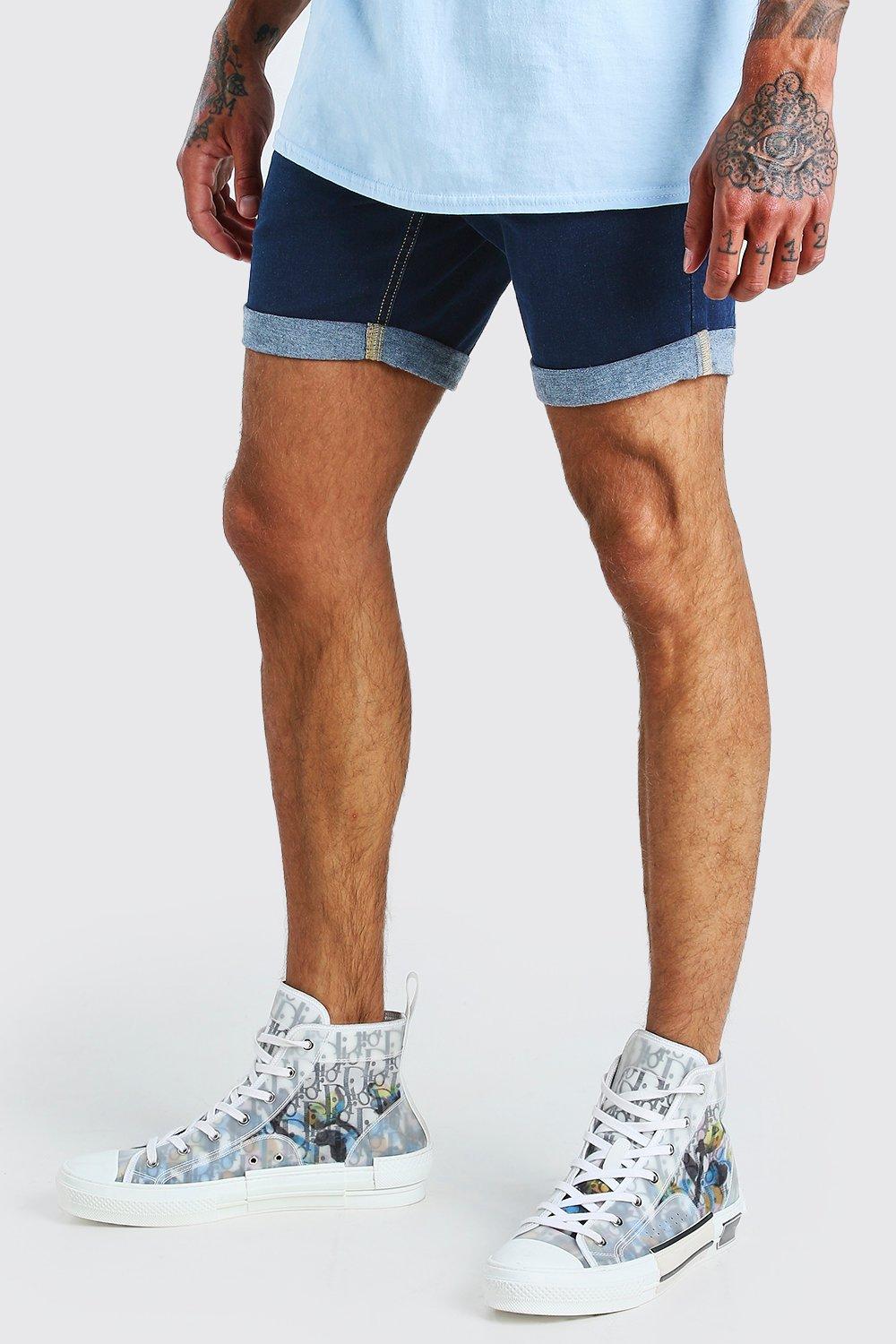 stretchy jean shorts
