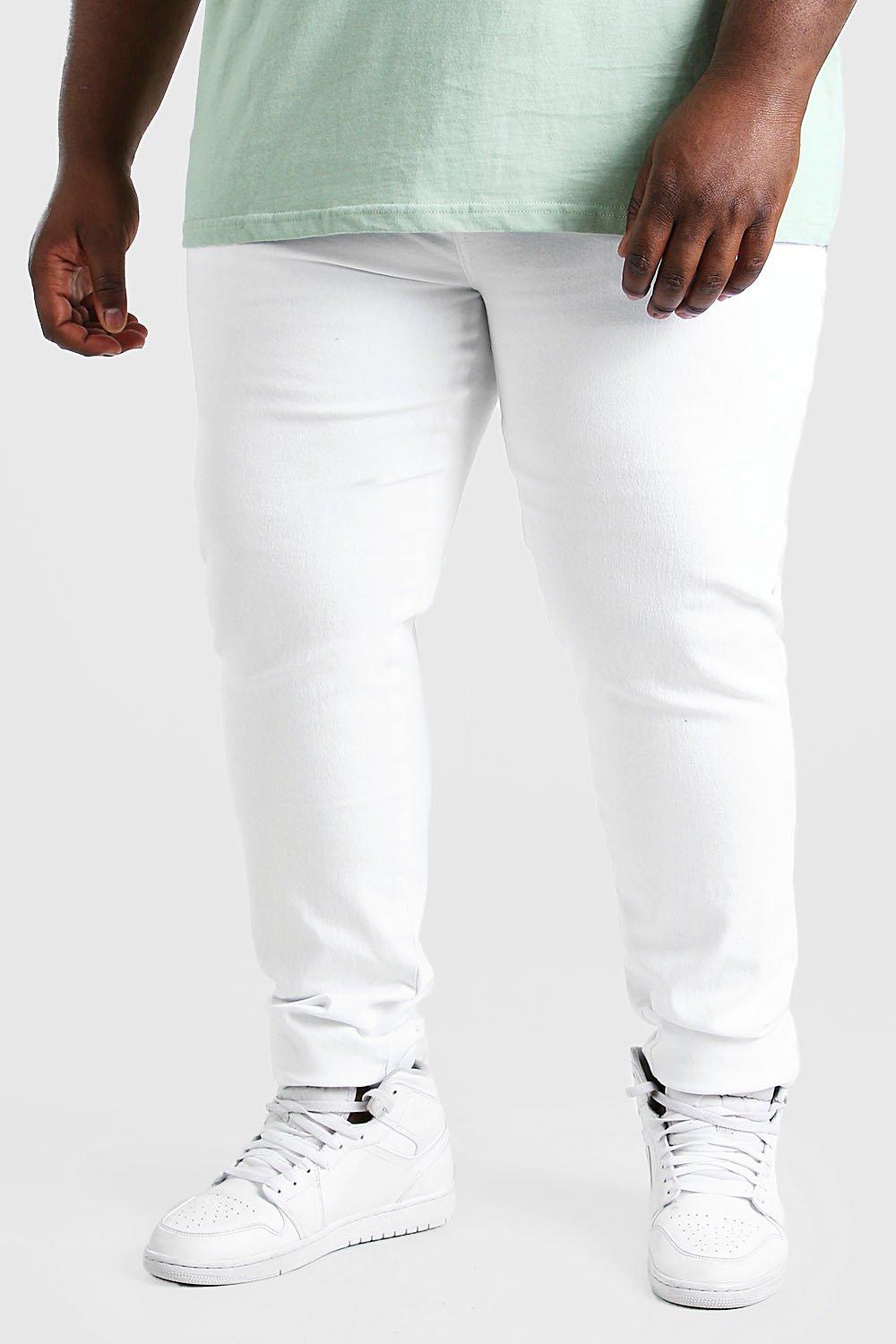 plus size white skinny pants