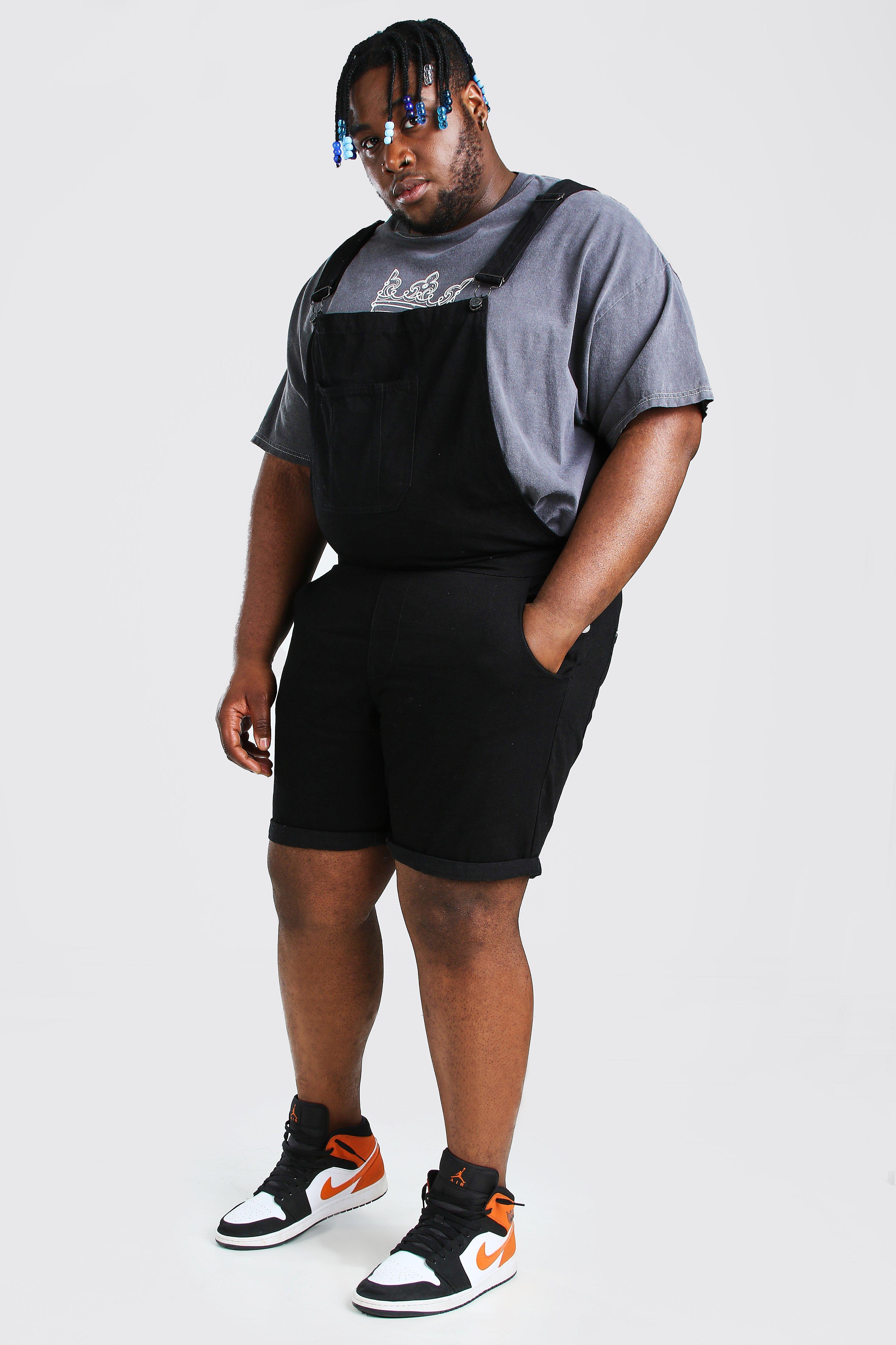 plus size denim dungarees