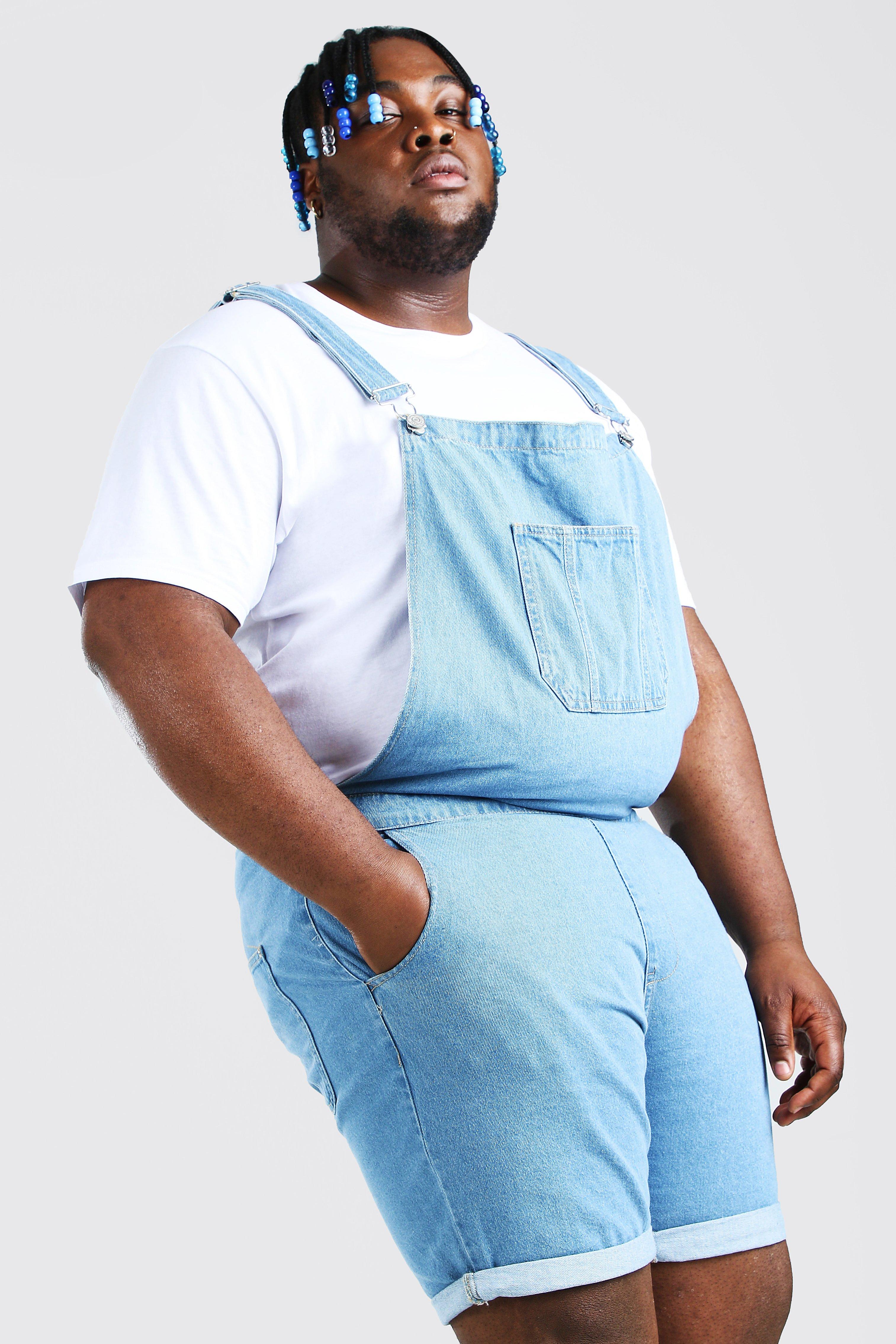 plus size denim dungarees