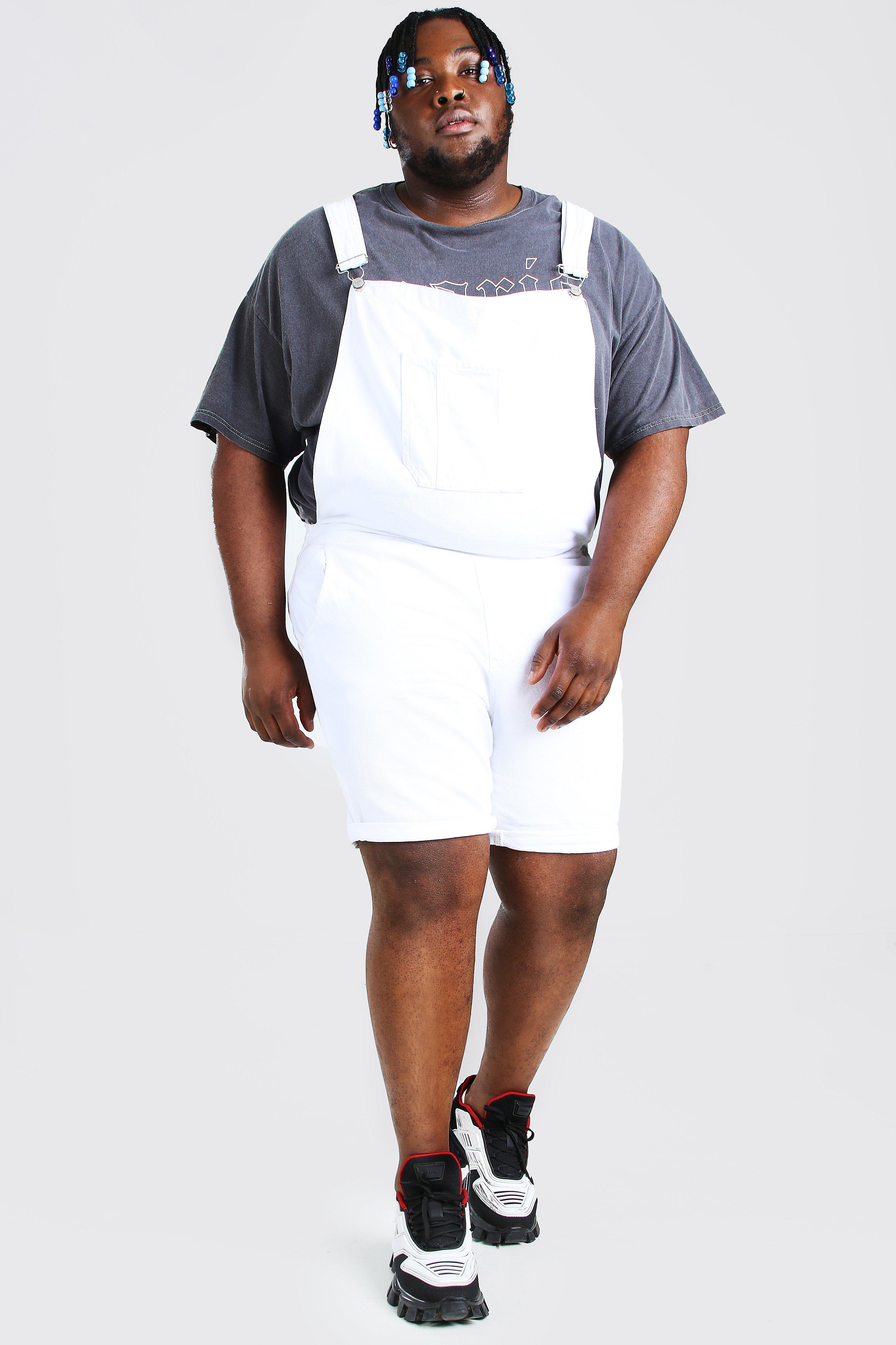 plus size white overalls