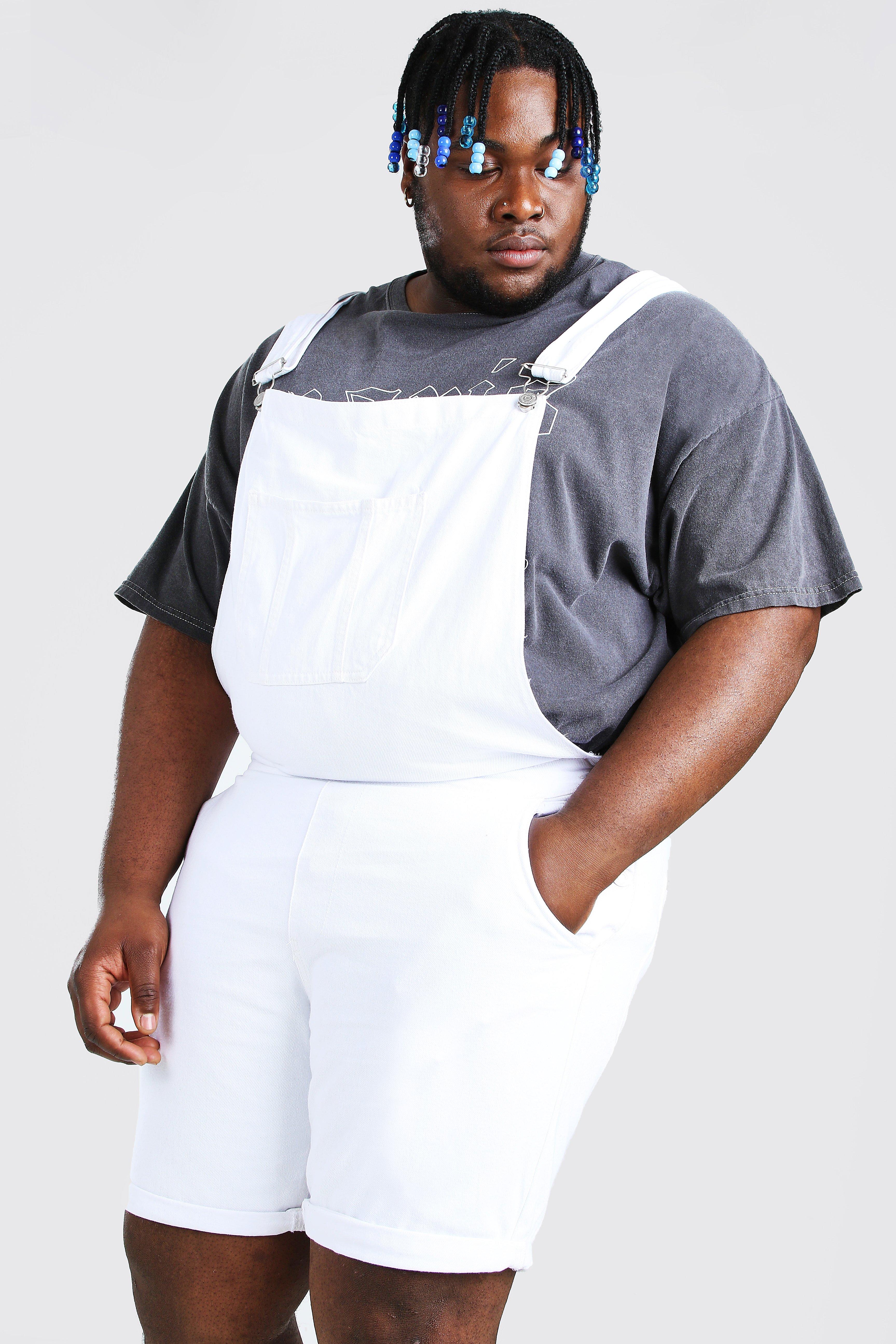 plus size white overalls