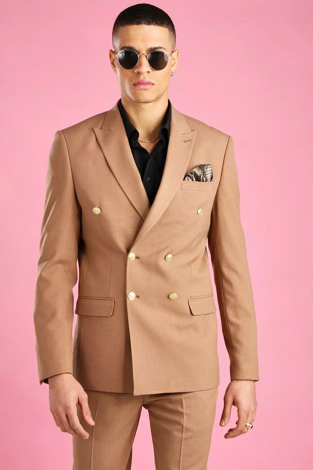 boohooMAN Men's Slim Single Breasted Suit Jacket