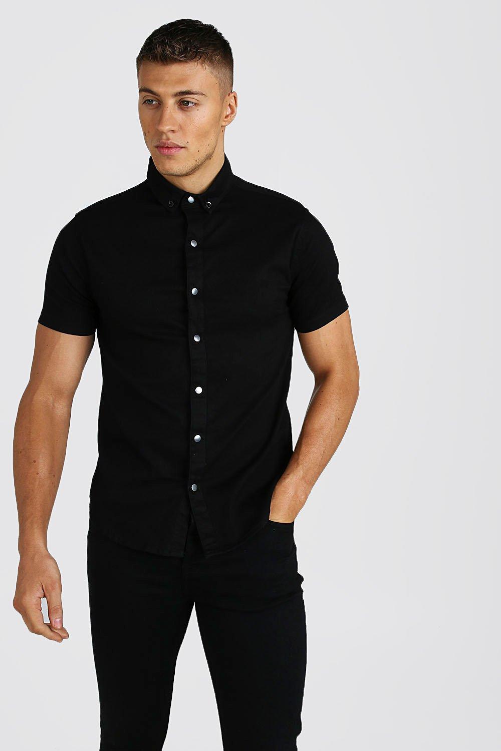 Men's Short Sleeve Shirts | boohoo UK