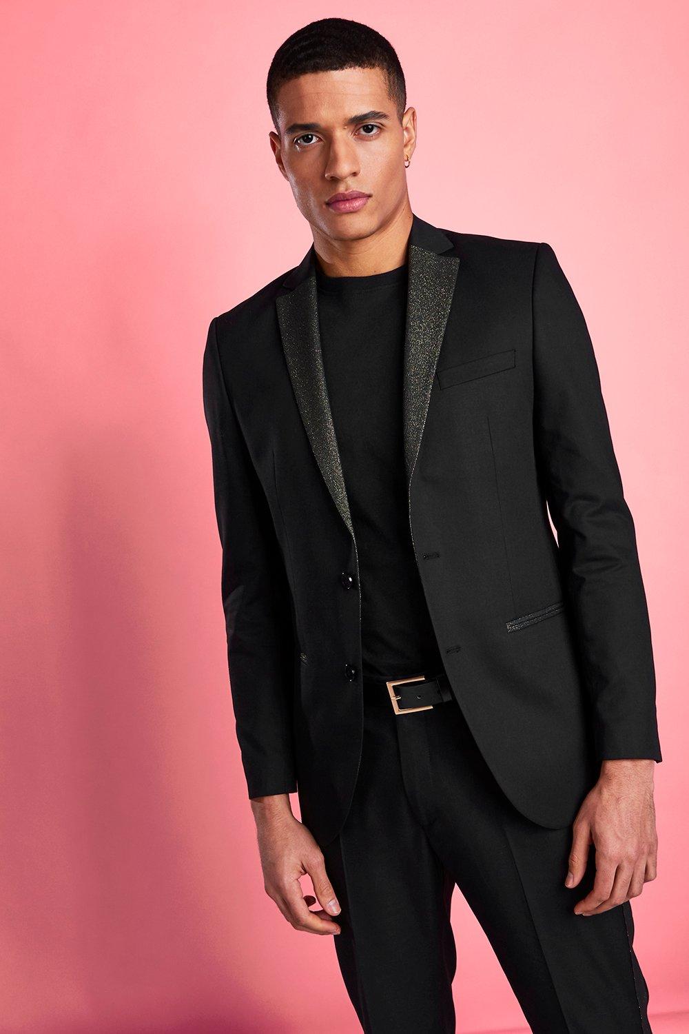 all black prom tuxedo