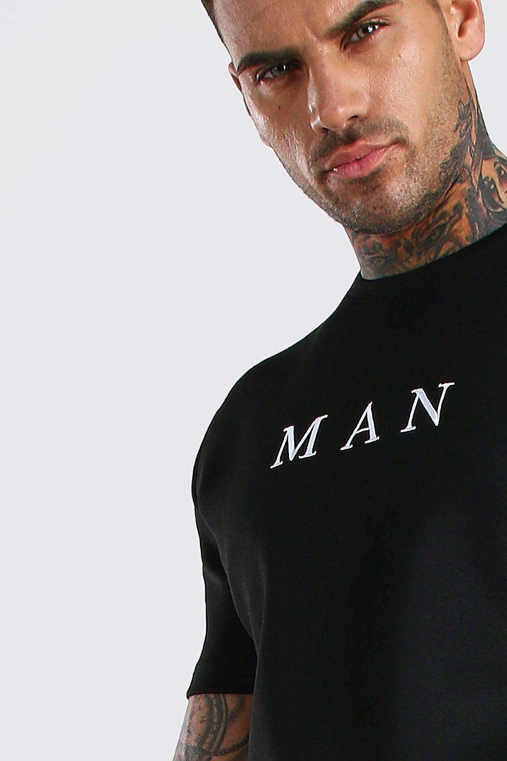 

Футболка MAN из неопрена и шорты с защипами, Black