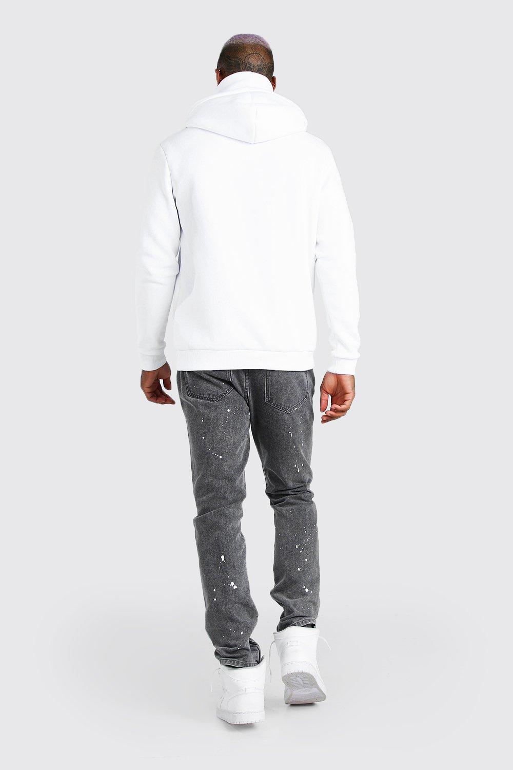 

Официальное худи MAN с шарфом-снудом, White