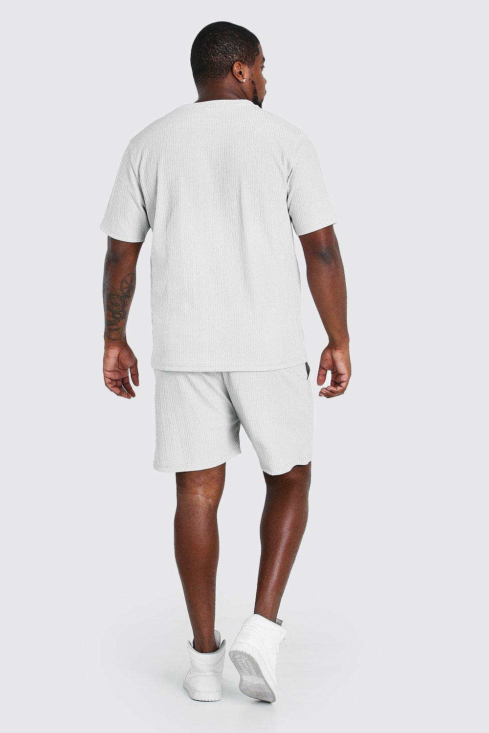 

Из коллекции «Big And Tall» — Сет MAN из футболки и шорт, Light grey