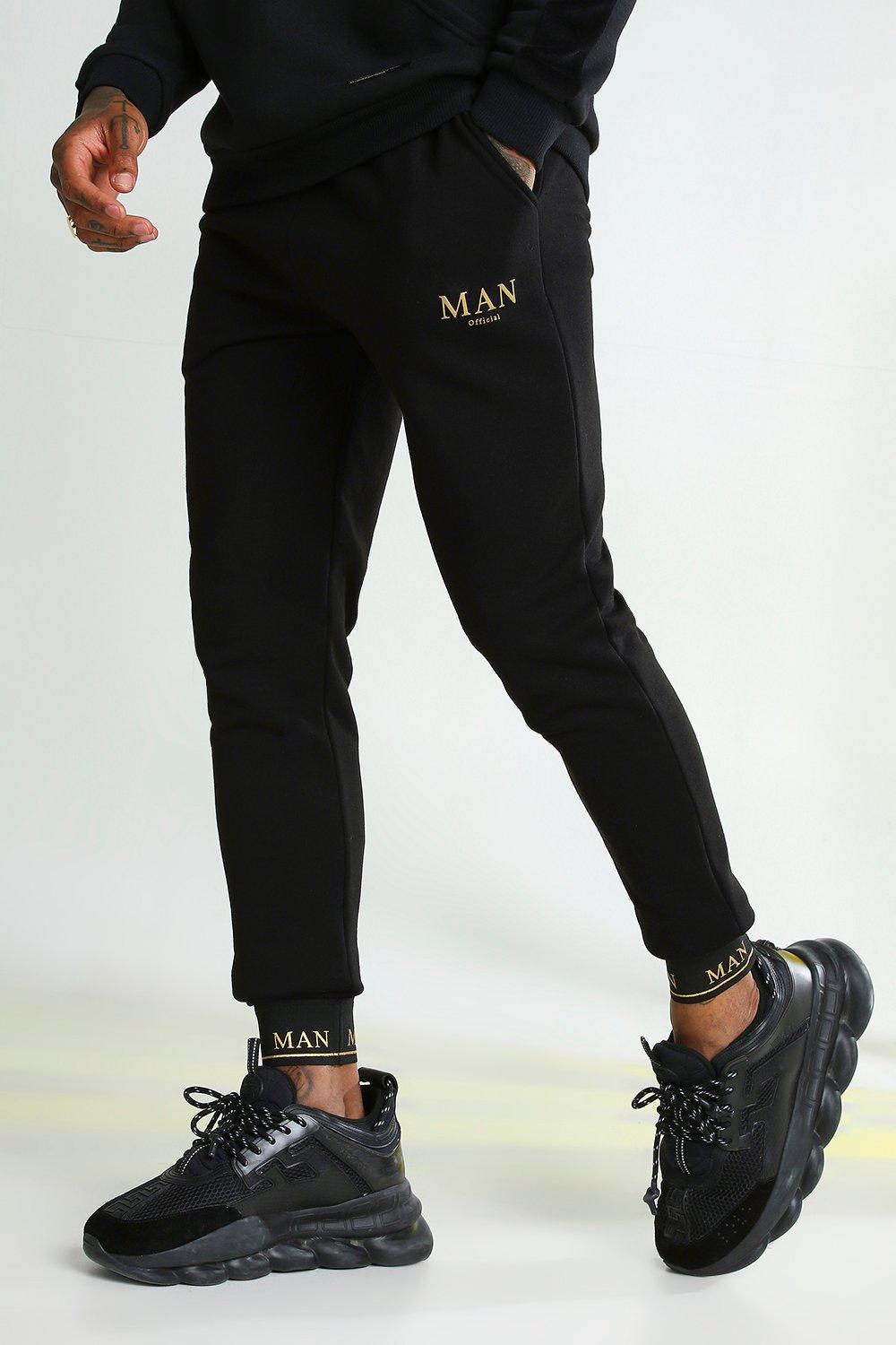 boohooman skinny fit joggers