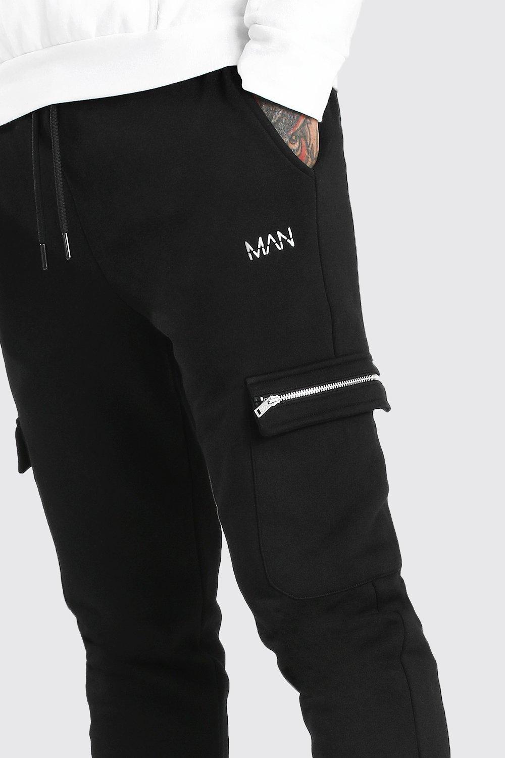cargo zip joggers