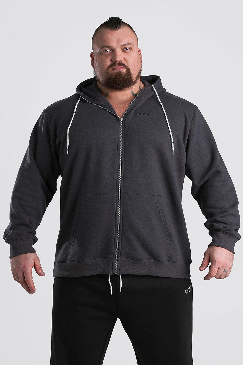 charcoal zip hoodie