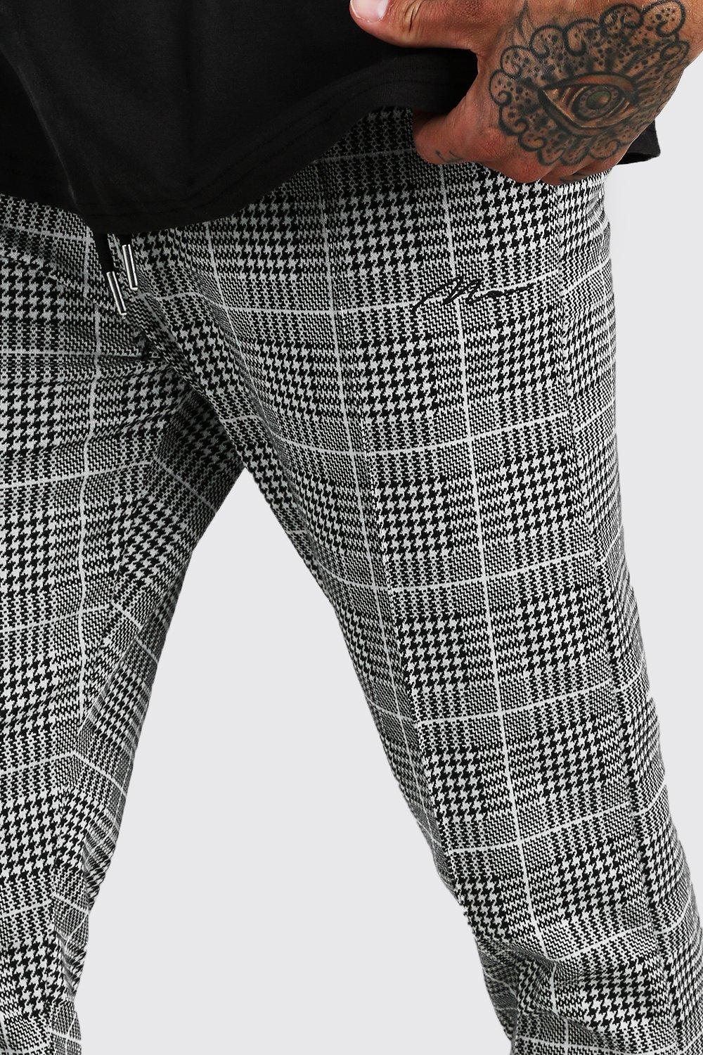 

Фирменные укороченные жаккардовые джоггеры MAN, Grey