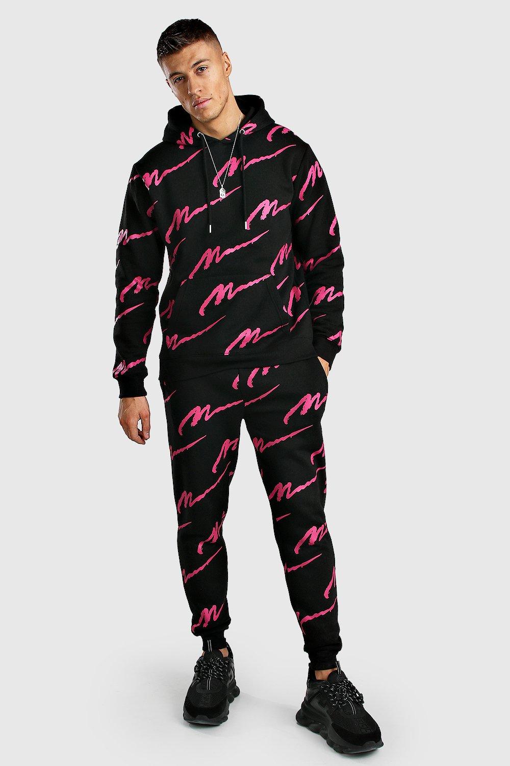 men's all over print tracksuit