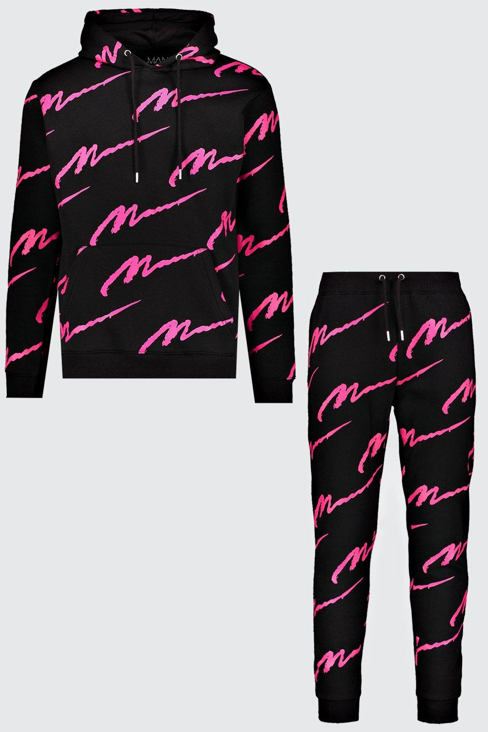 all pink tracksuit