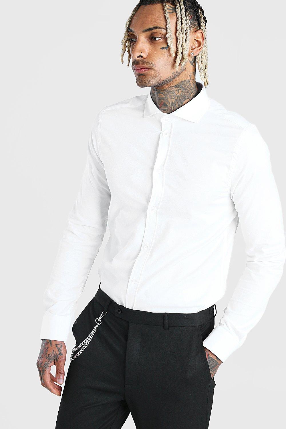 white long sleeve formal