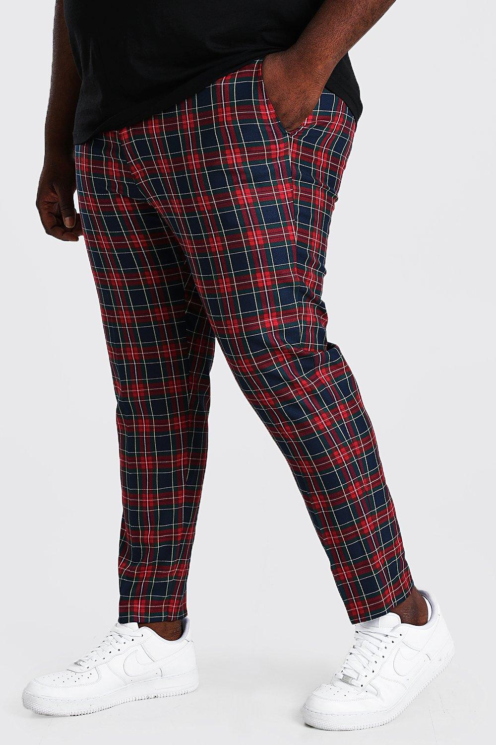 plaid pants for plus size