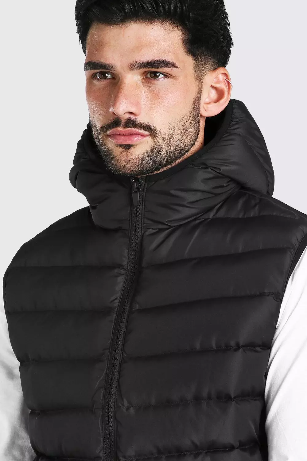 gilet sans manche homme avec capuche