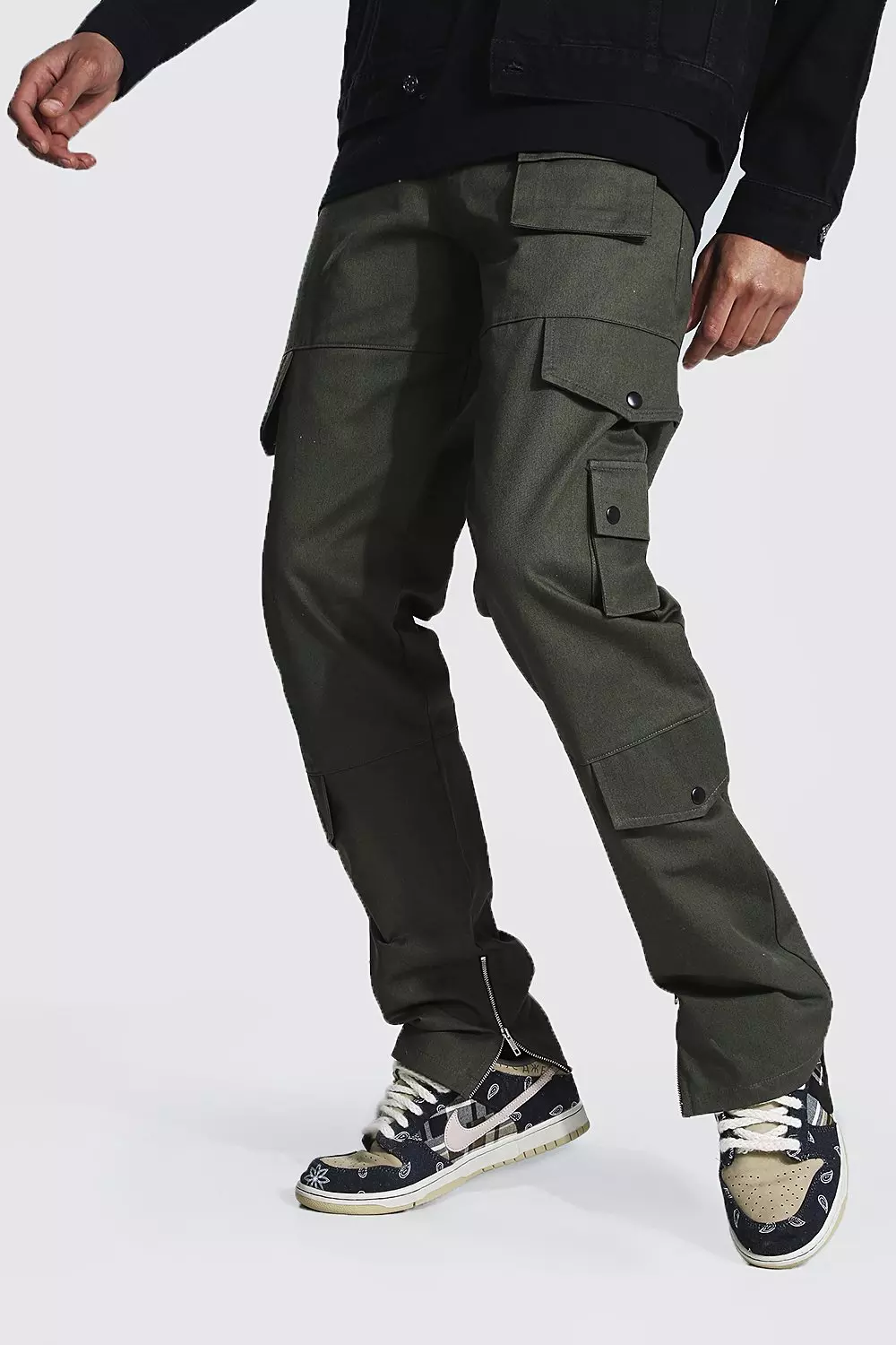 Tall Straight Leg Twill Cargo Trousers