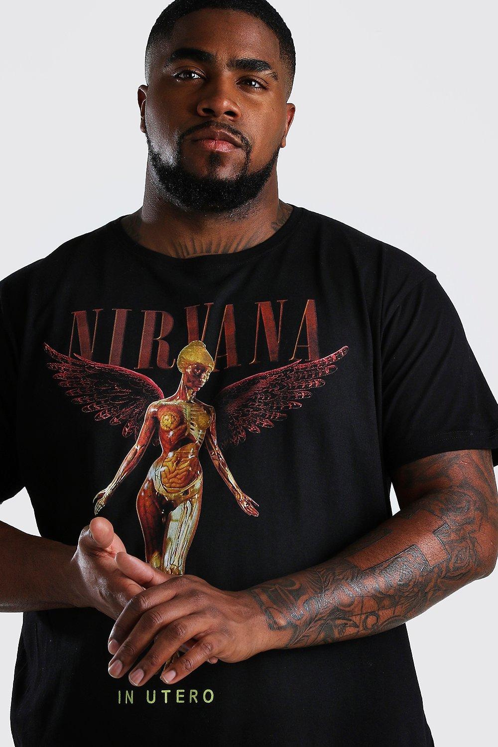 

Из коллекции «Big And Tall» — Фирменная футболка Nirvana, Black