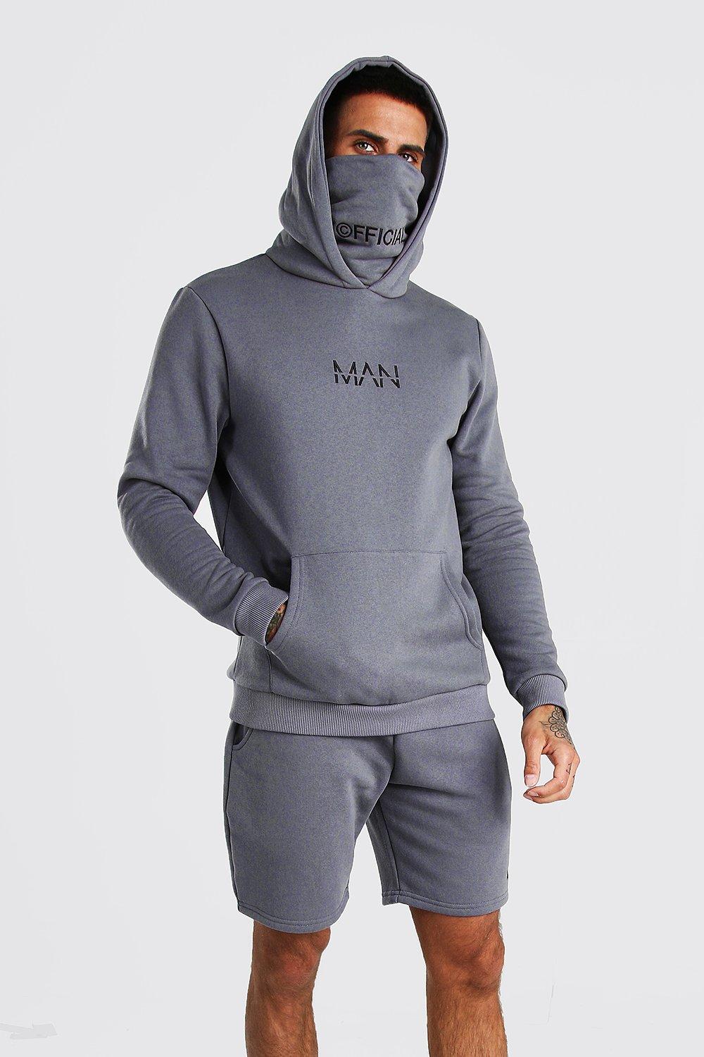 hoodie and short tracksuit