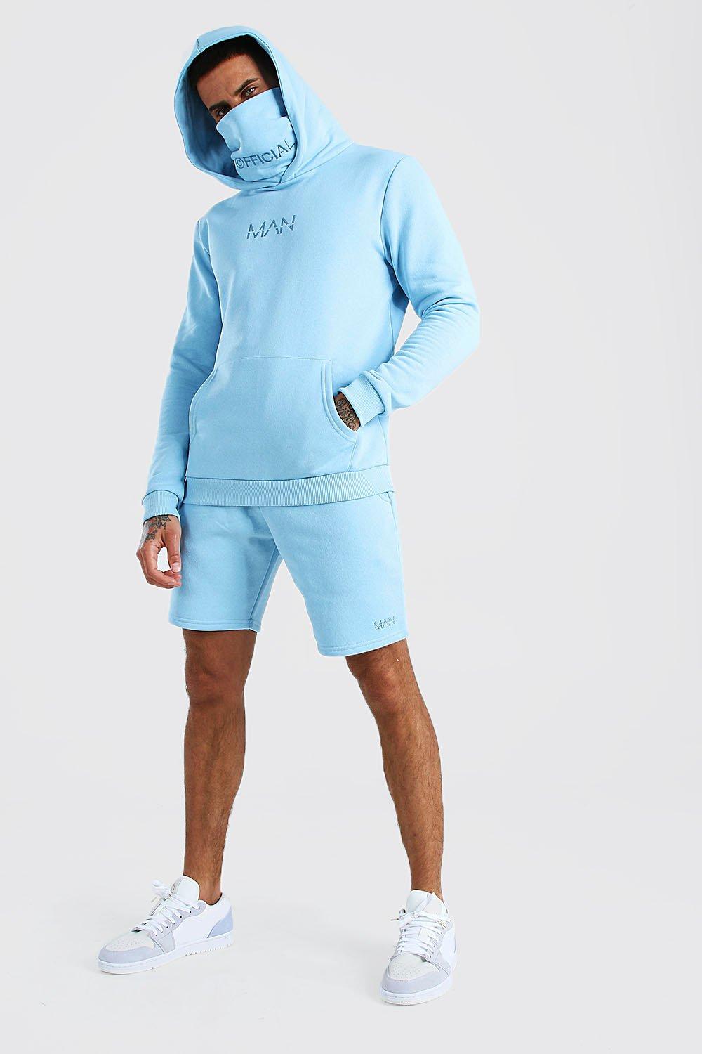 shorts and hoodie tracksuit