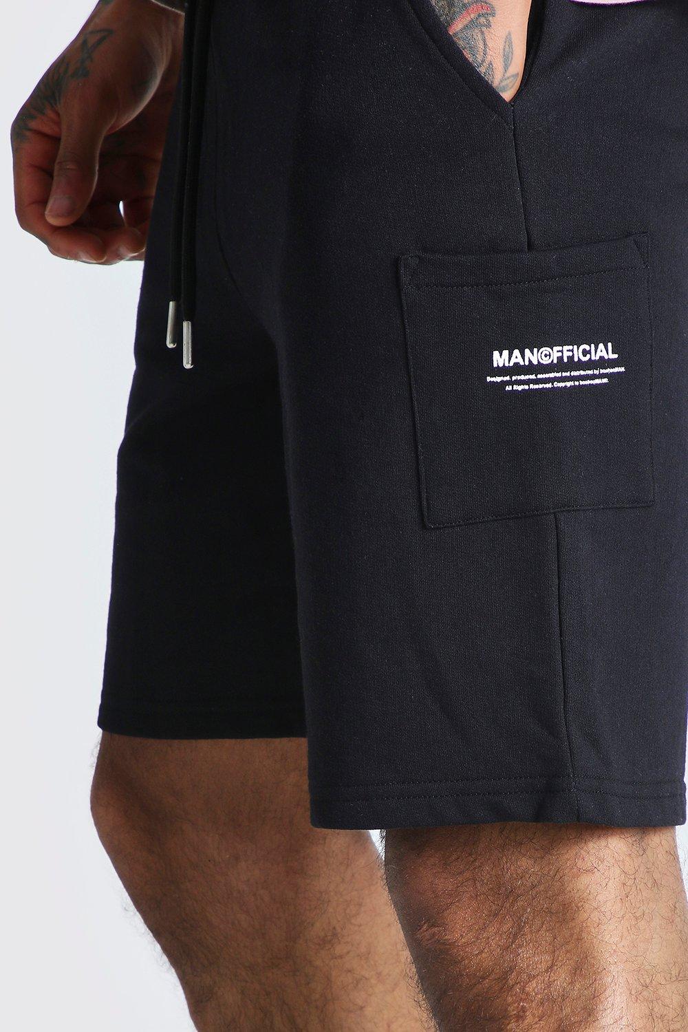 

Официальные шорты карго MAN из джерси, Black