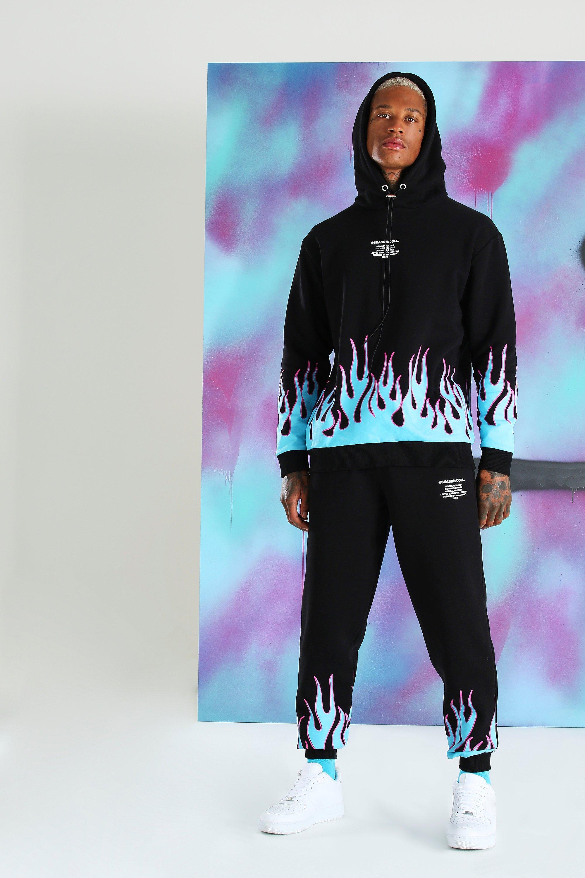 boohooman printed tracksuit