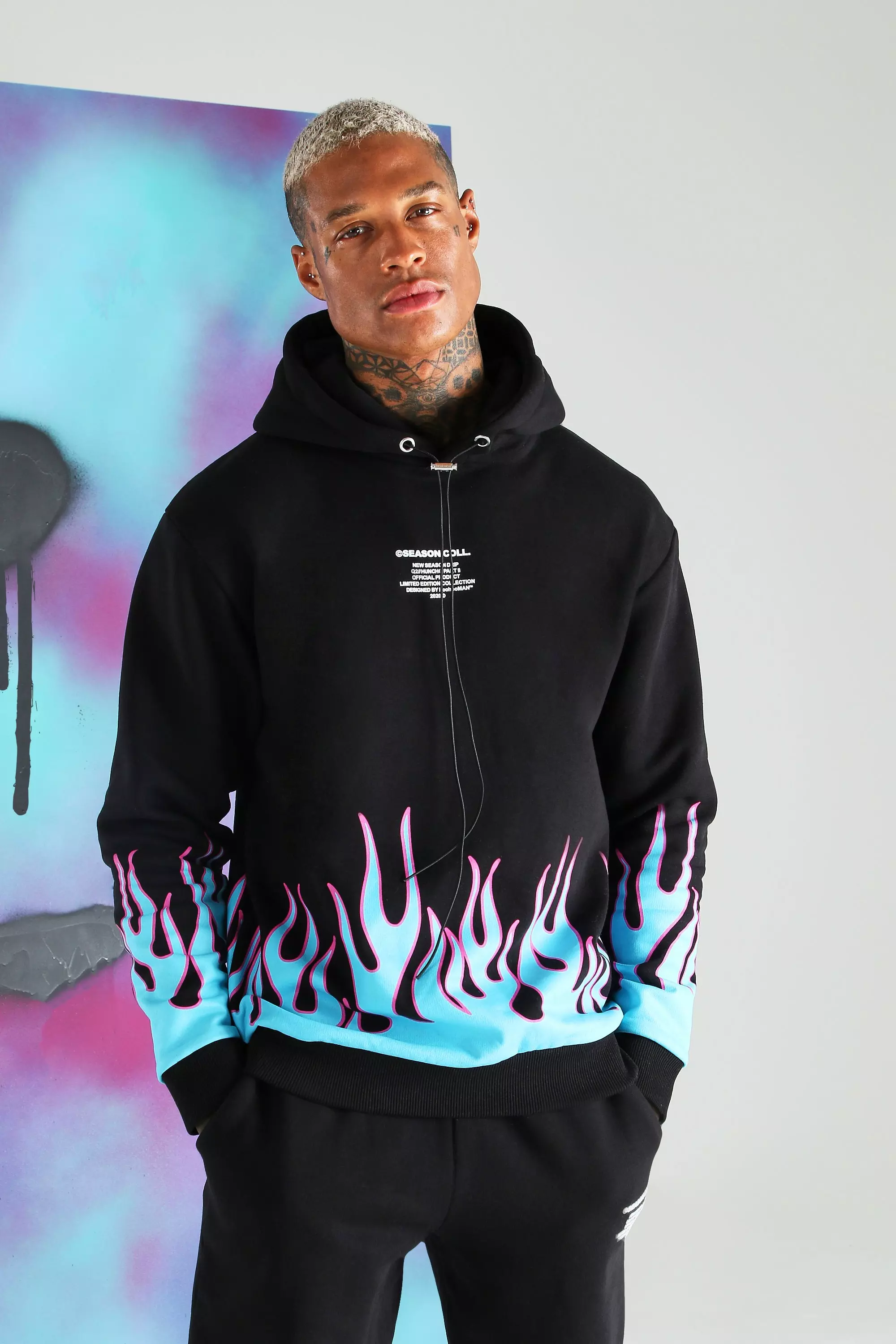 Quavo Flame Print Tracksuit