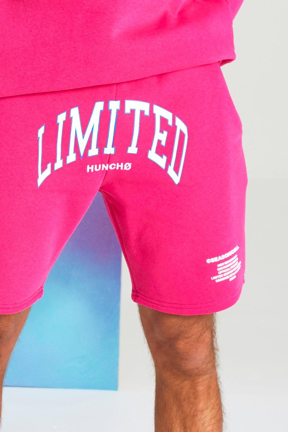 pink tracksuit shorts