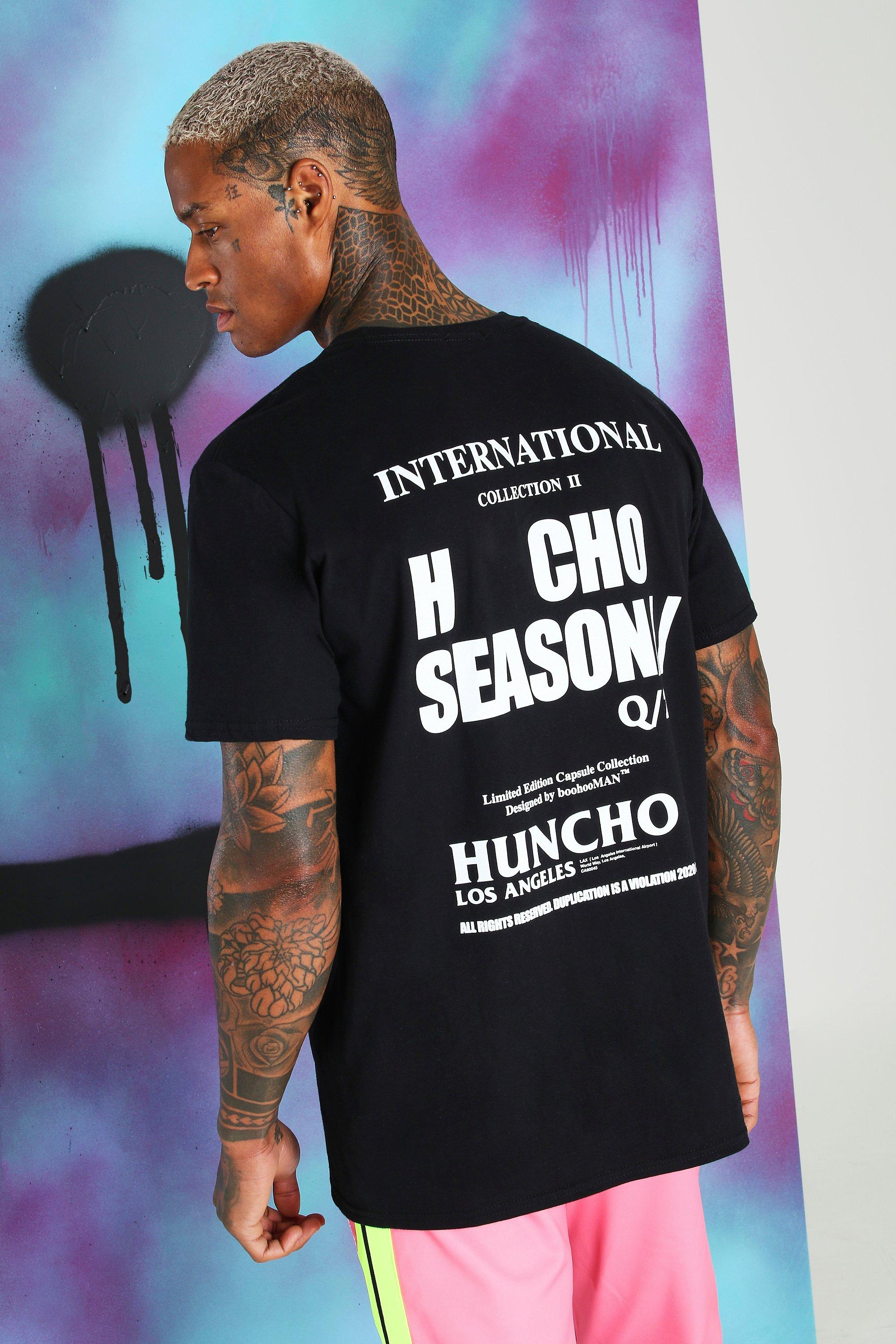 

Свободная футболка Quavo с принтом International, Black