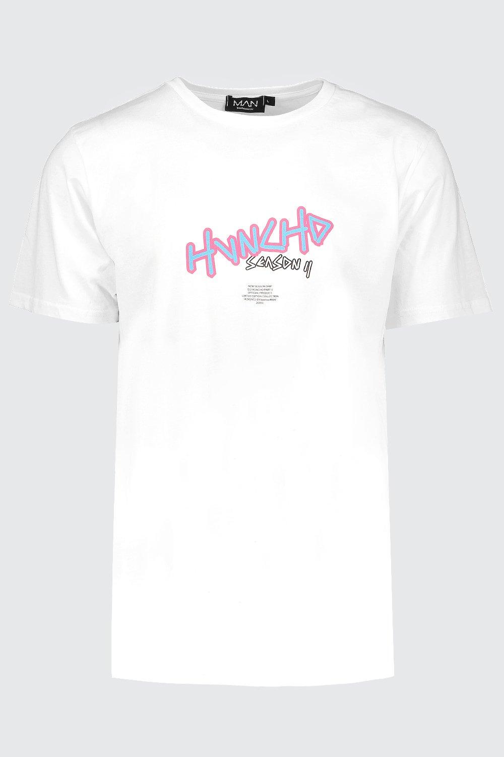 

Свободная футболка Quavo с принтом Huncho, White