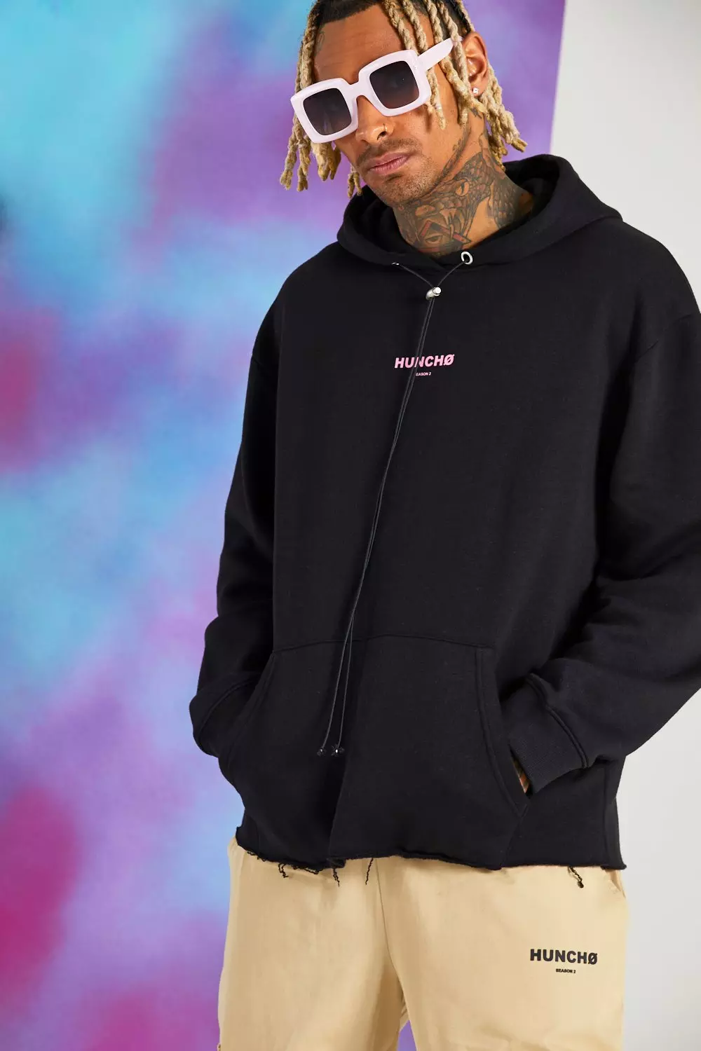 Quavo Oversized Hoodie With Back Print boohooMAN USA