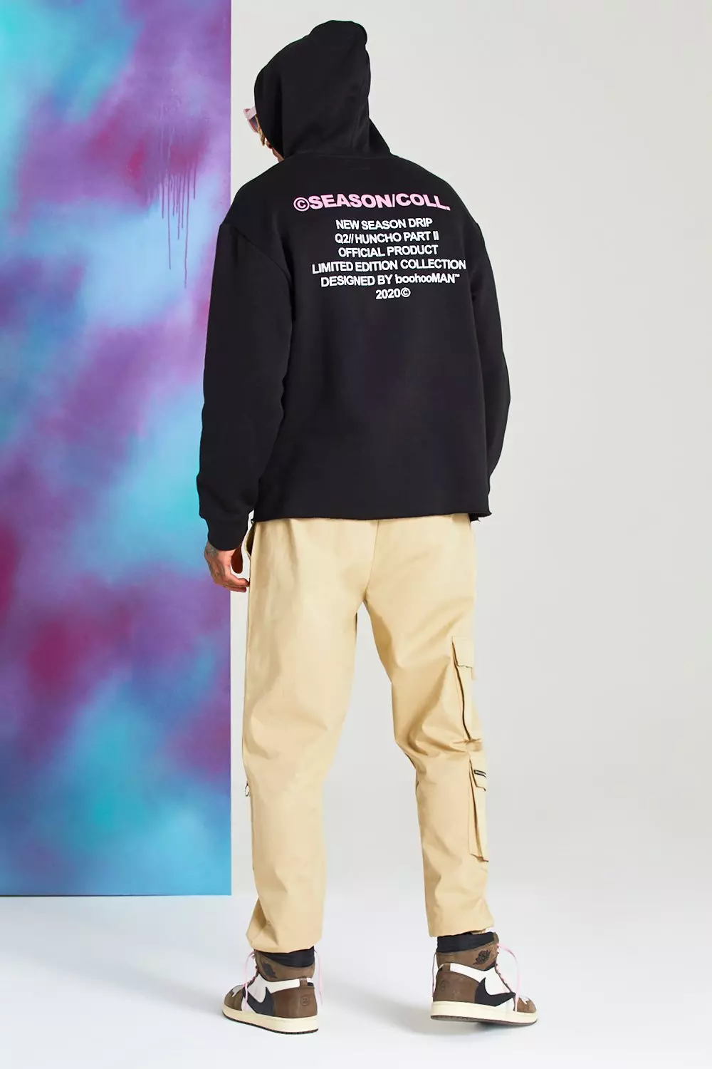 Quavo Oversized Hoodie With Back Print boohooMAN USA