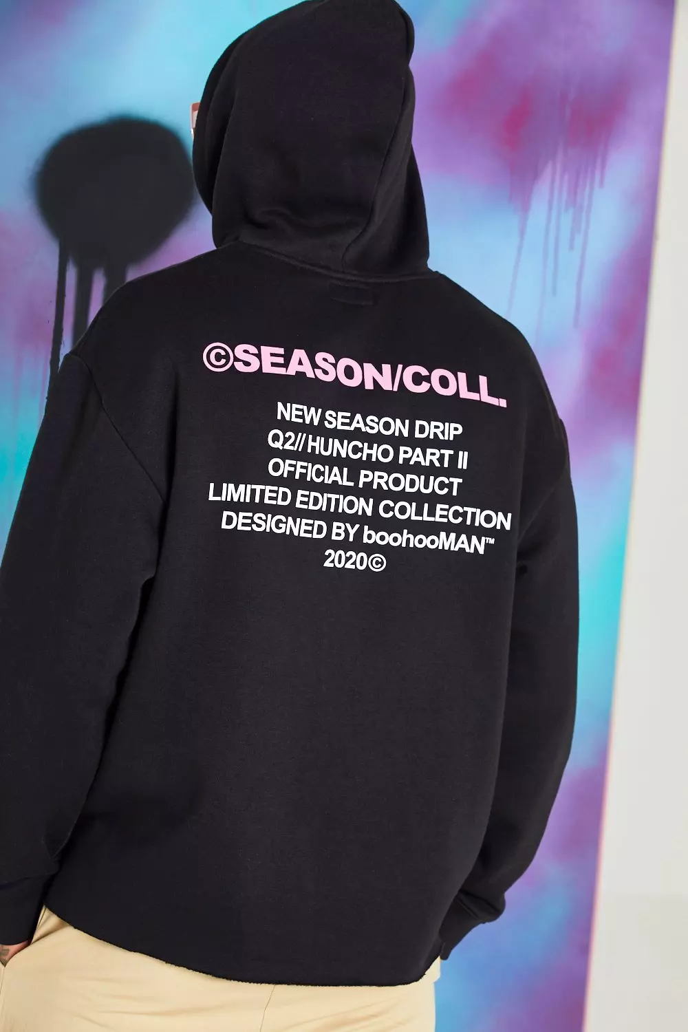 Quavo Oversized Hoodie With Back Print boohooMAN USA