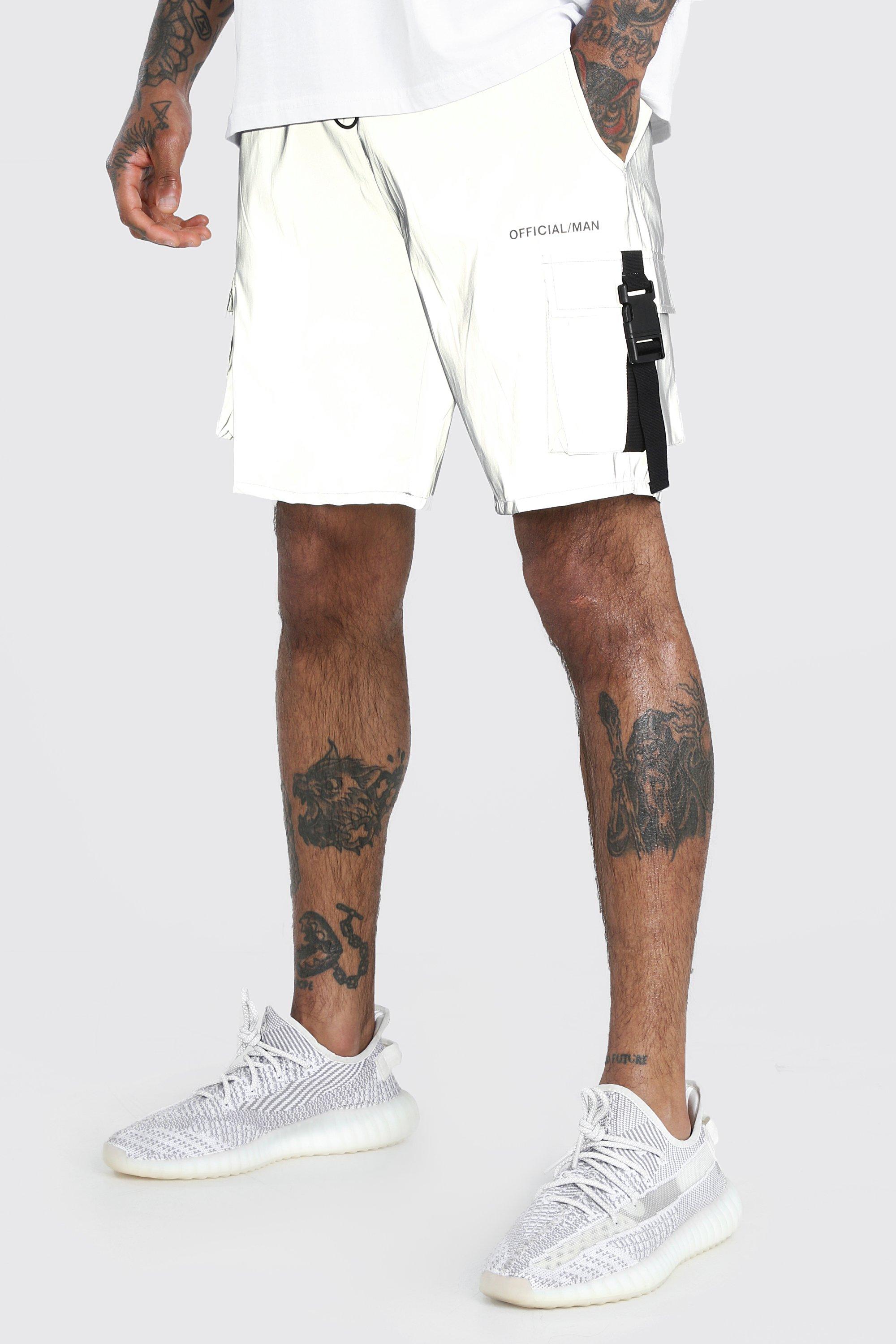 reflective cargo shorts