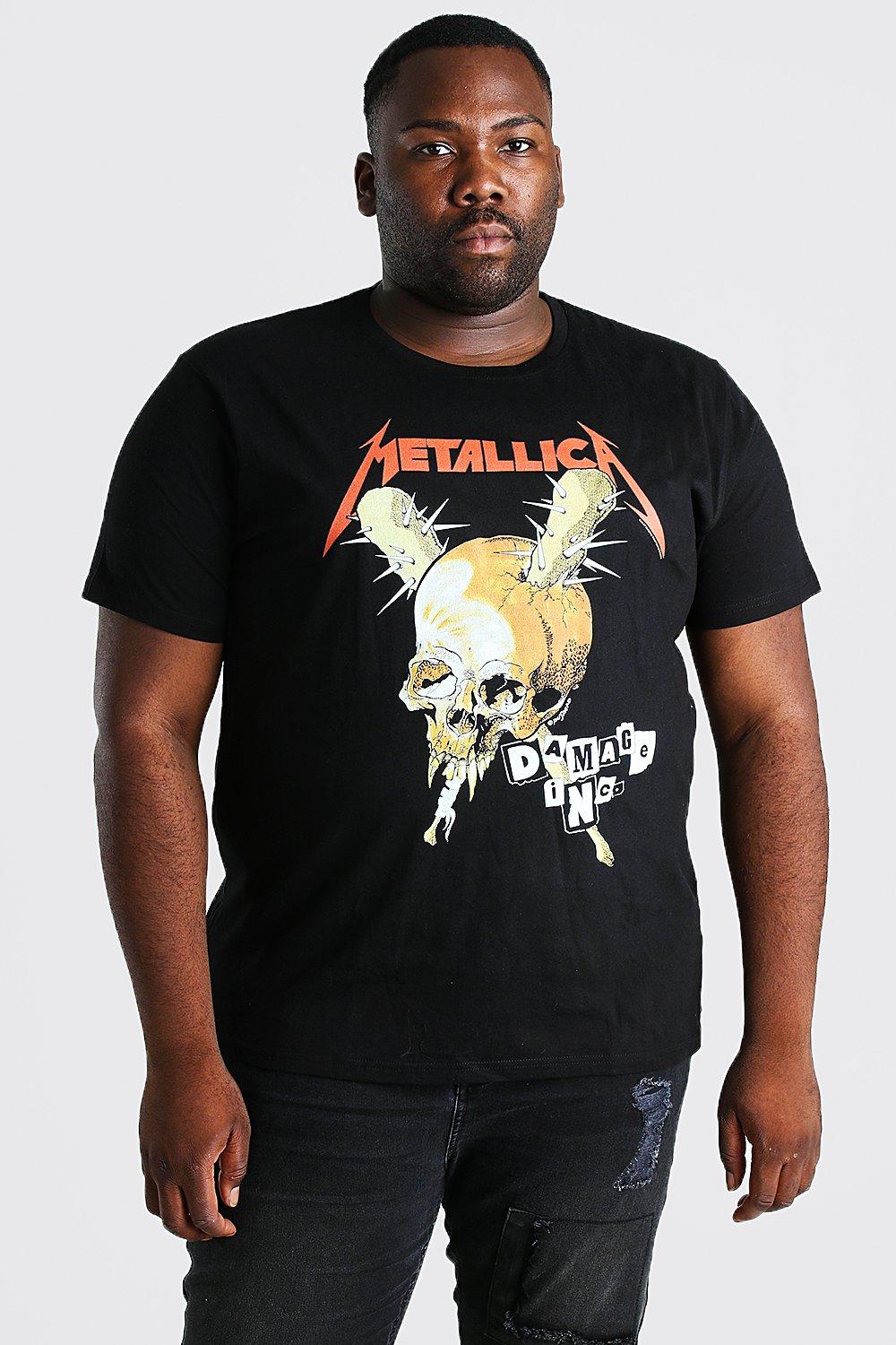 big and tall metallica shirts