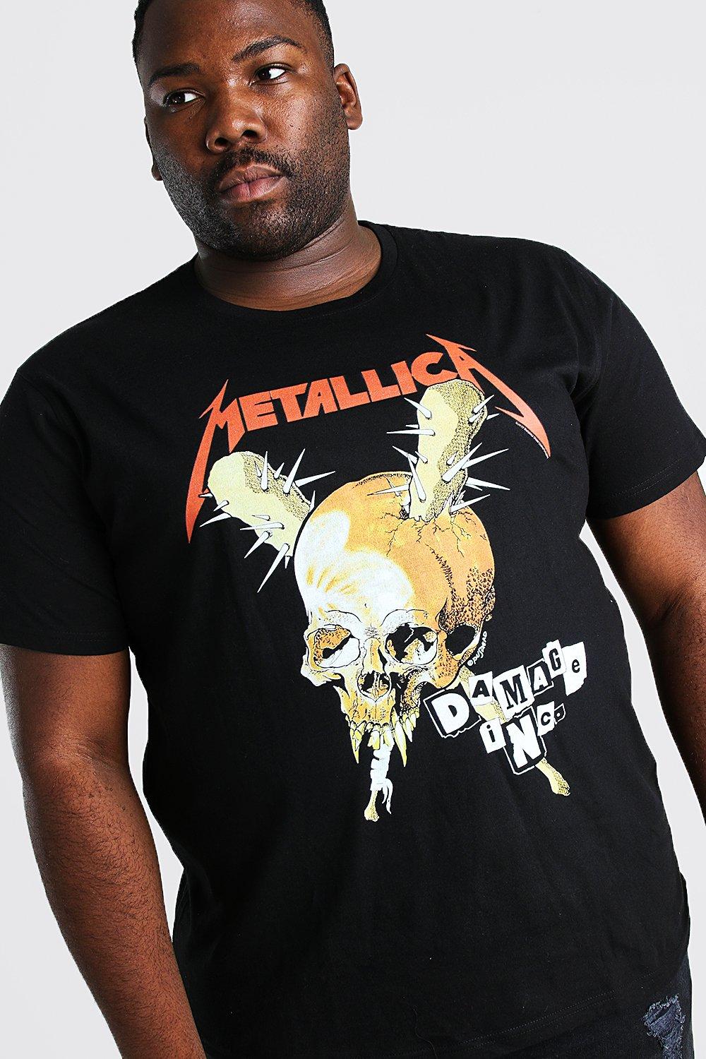 big and tall metallica shirts