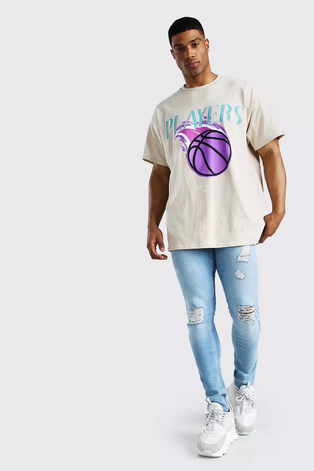 Oversized Basketball Graphic T-shirt