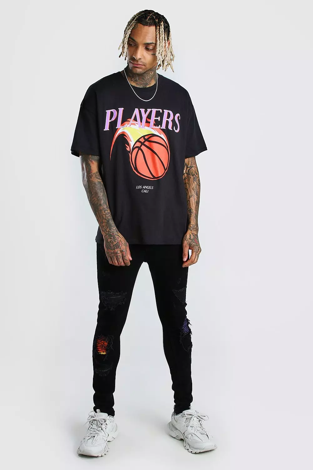 Nfl Oversized Multi Team Print T-shirt | boohooMAN