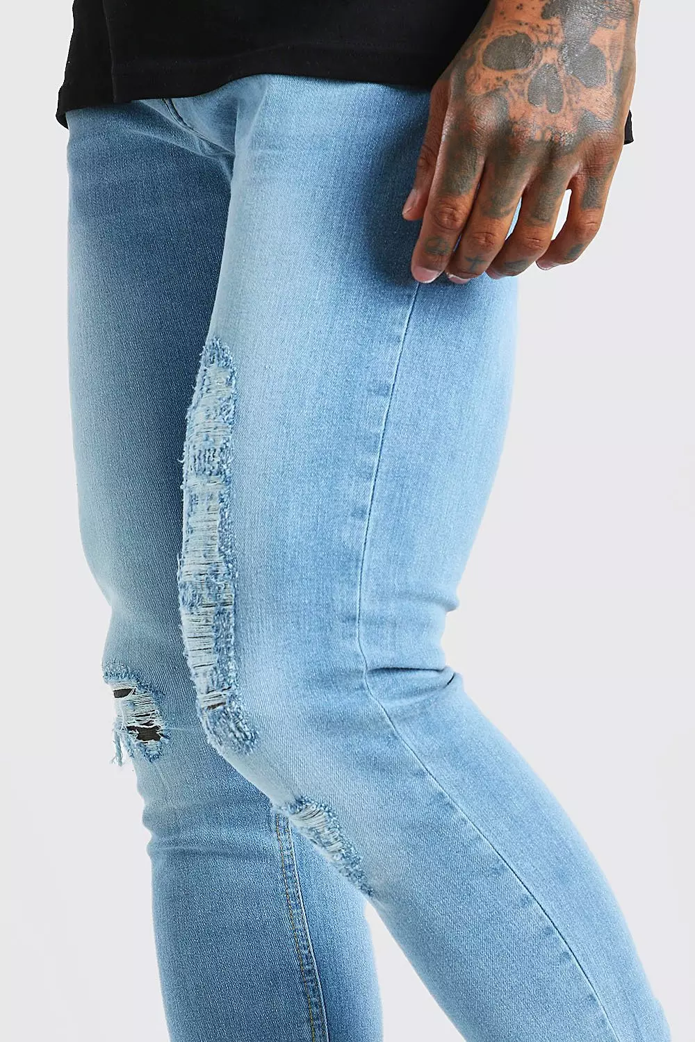 Light blue skinny jeans