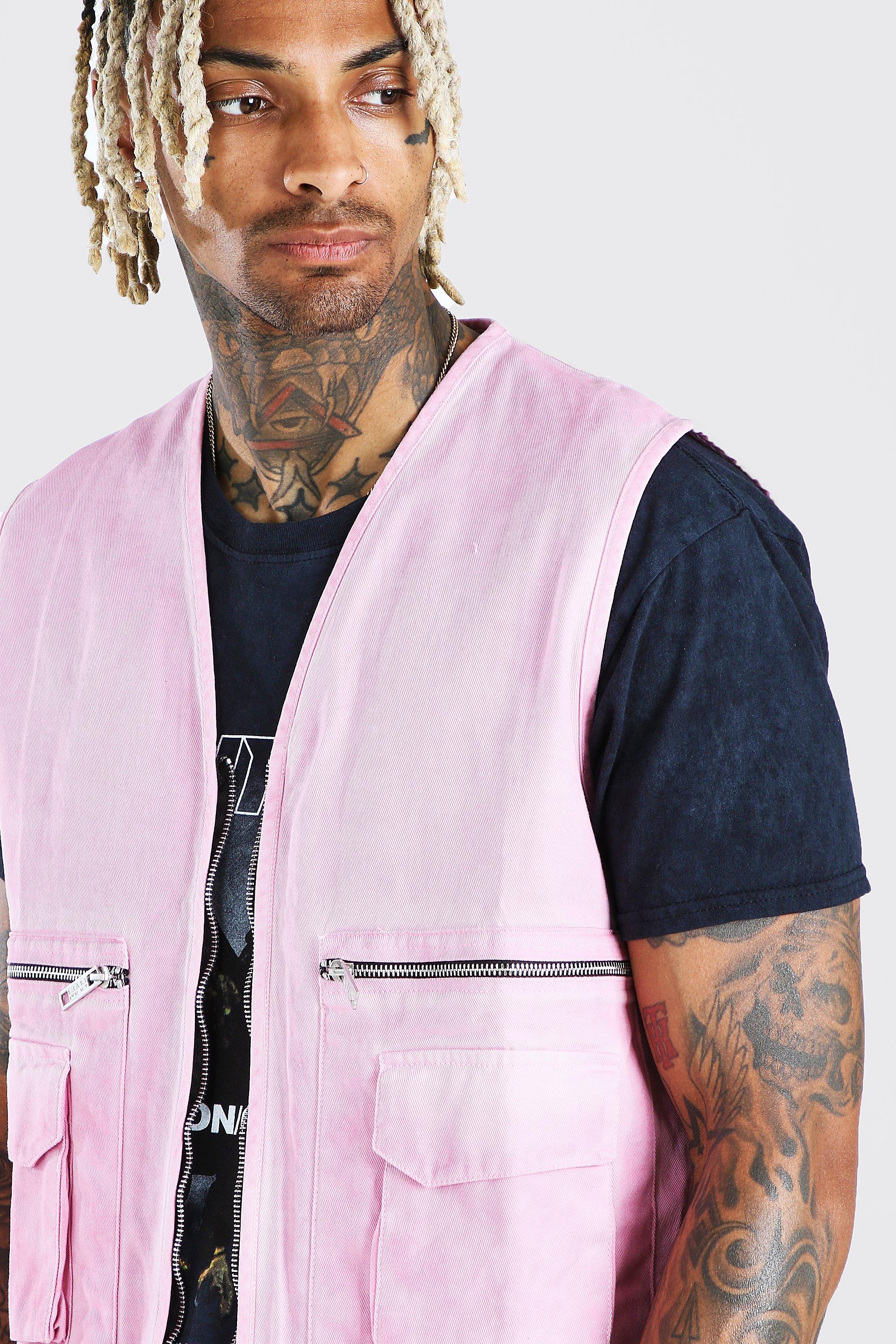 utility vest pink