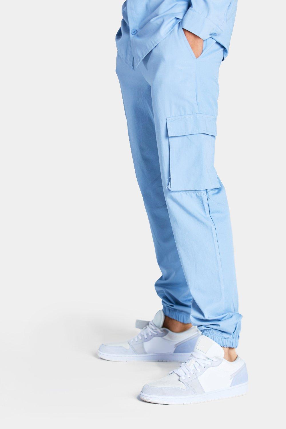 light blue cargo pants