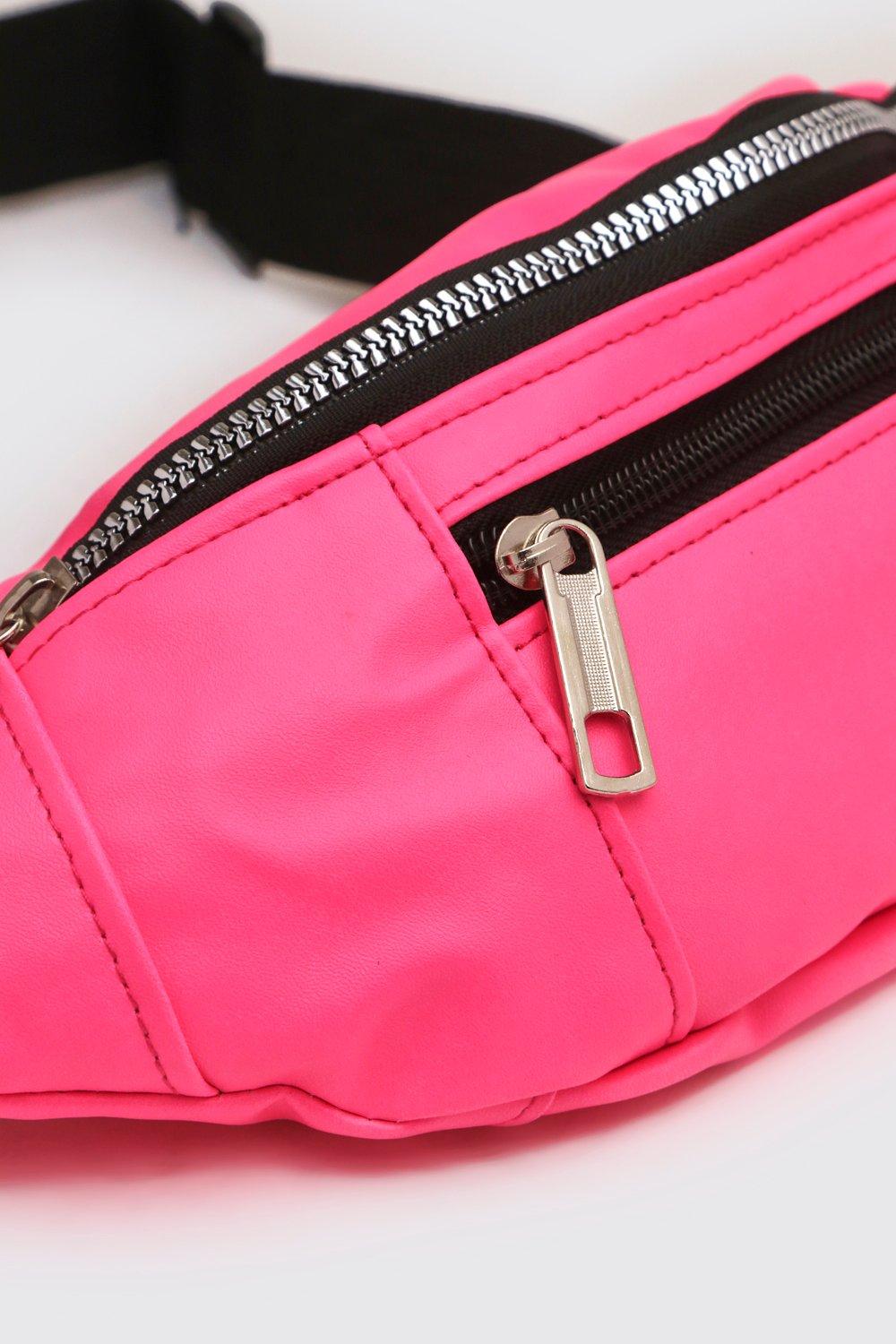 neon pink bum bag